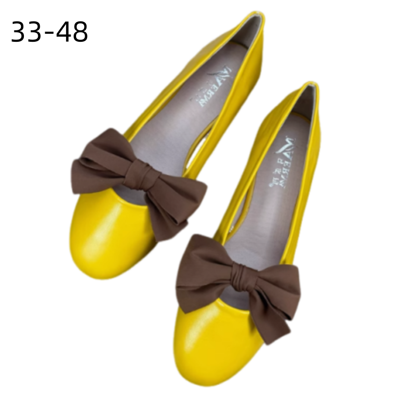 Women'S Shoes For Flat Feet - Women Korean Flat Shoes Brown Knot