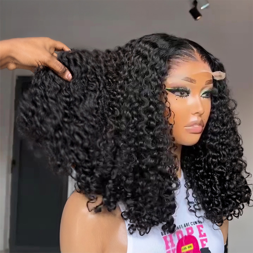 Women'S Shoes Bobs - Glueless Deep Wave Short Bob Curly
