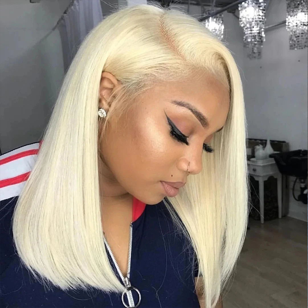 Women'S Shoes Bobs - Short Straight Bob Wig Human Hair