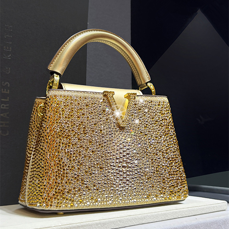 Women'S Shoes Louis Vuitton - High Luxury Genuine Leather Diamonds Tote