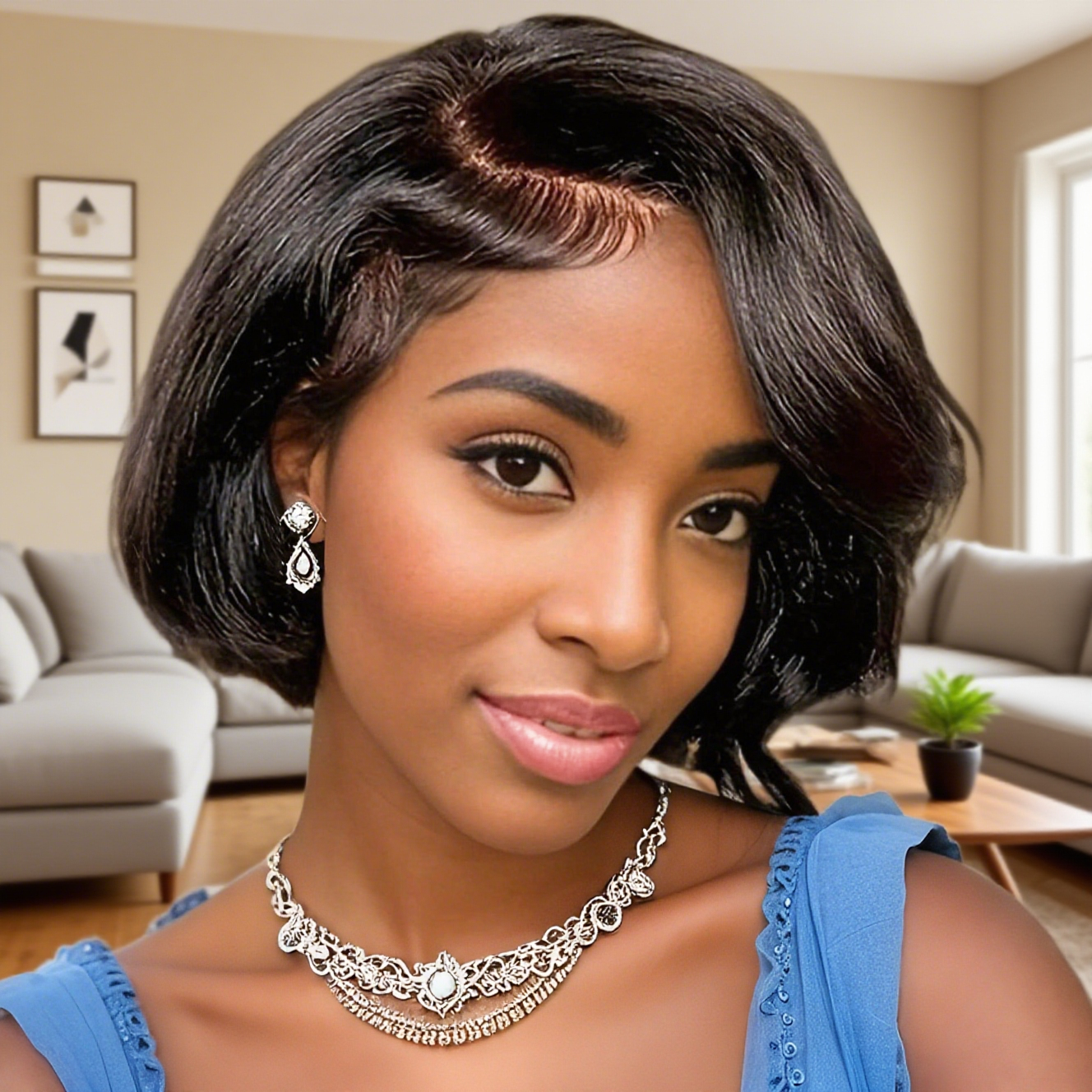 13X4 Lace Front Wigs Human Hai - Women'S Shoes Bobs ulasan dan harga