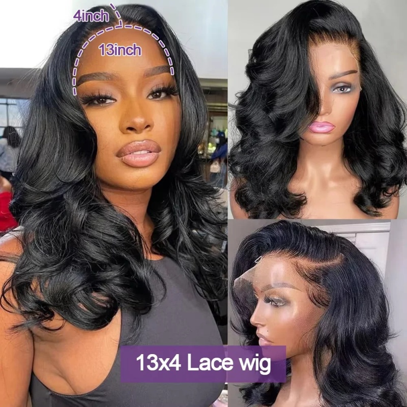 200% Body Wave HD Lace Frontal - Women'S Shoes Bobs ulasan dan harga