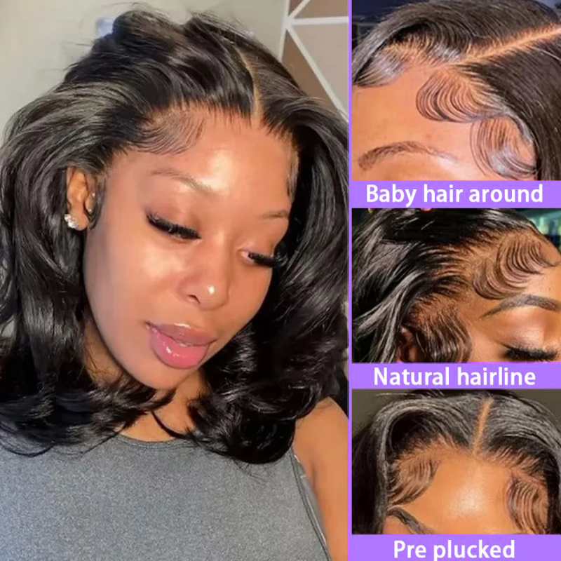 200% Body Wave HD Lace Frontal - Women'S Shoes Bobs ulasan dan harga