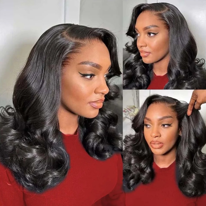 200% Body Wave HD Lace Frontal - Women'S Shoes Bobs ulasan dan harga