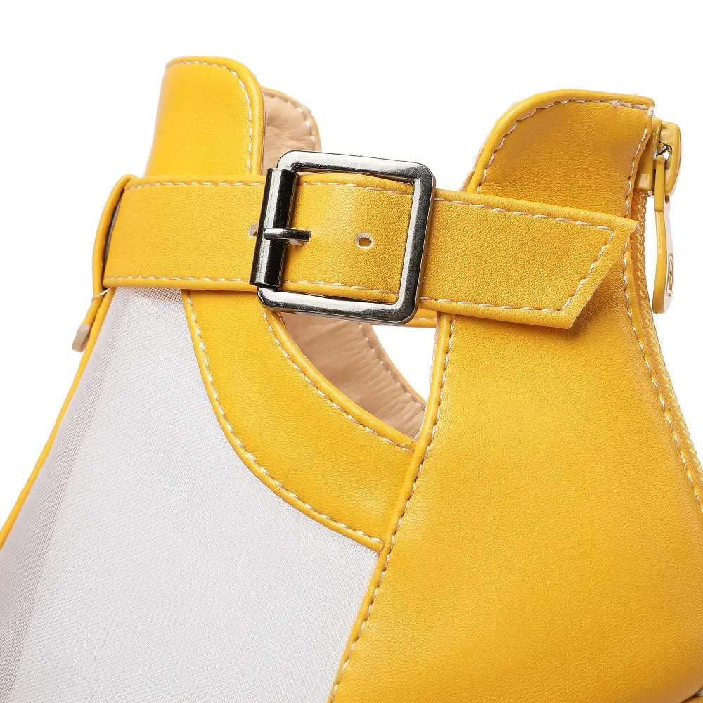 Yellow Mesh Platform Sandals W - Women'S Shoes Yellow ulasan dan harga