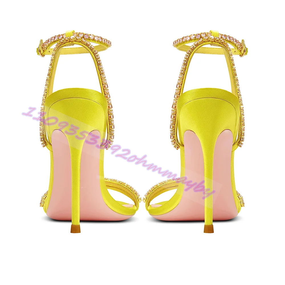 Rhinestone Yellow High Heels S - Women'S Shoes Yellow ulasan dan harga