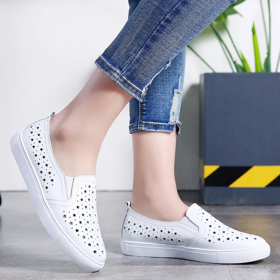 Spring Summer Silver Flats Hol - Women'S Shoes For Standing All Day ulasan dan harga
