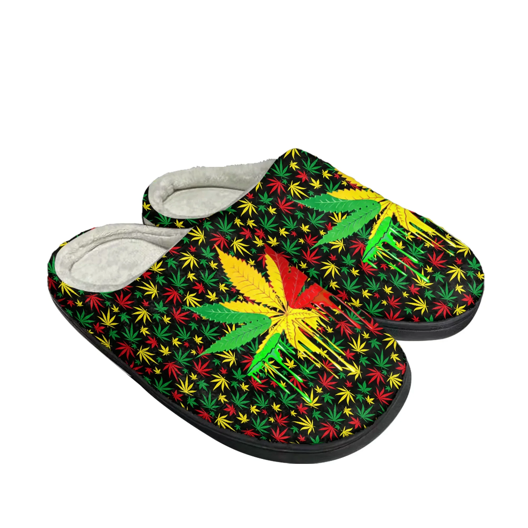 Leaf Weed Rasta Marijuana Red  - Women'S Shoes Yellow ulasan dan harga