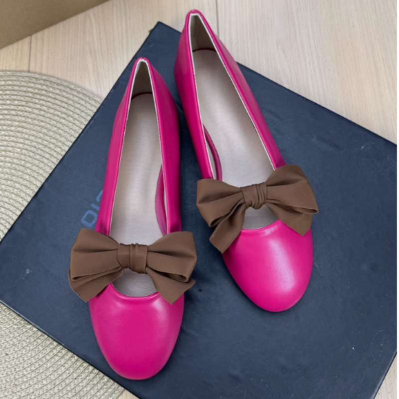 Women Korean Flat Shoes Brown  - Women'S Shoes For Flat Feet ulasan dan harga