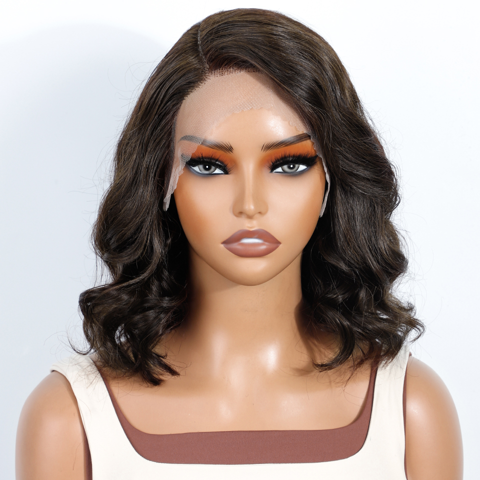 Sleek Short Bodywave Bob Human - Women'S Shoes Bobs ulasan dan harga