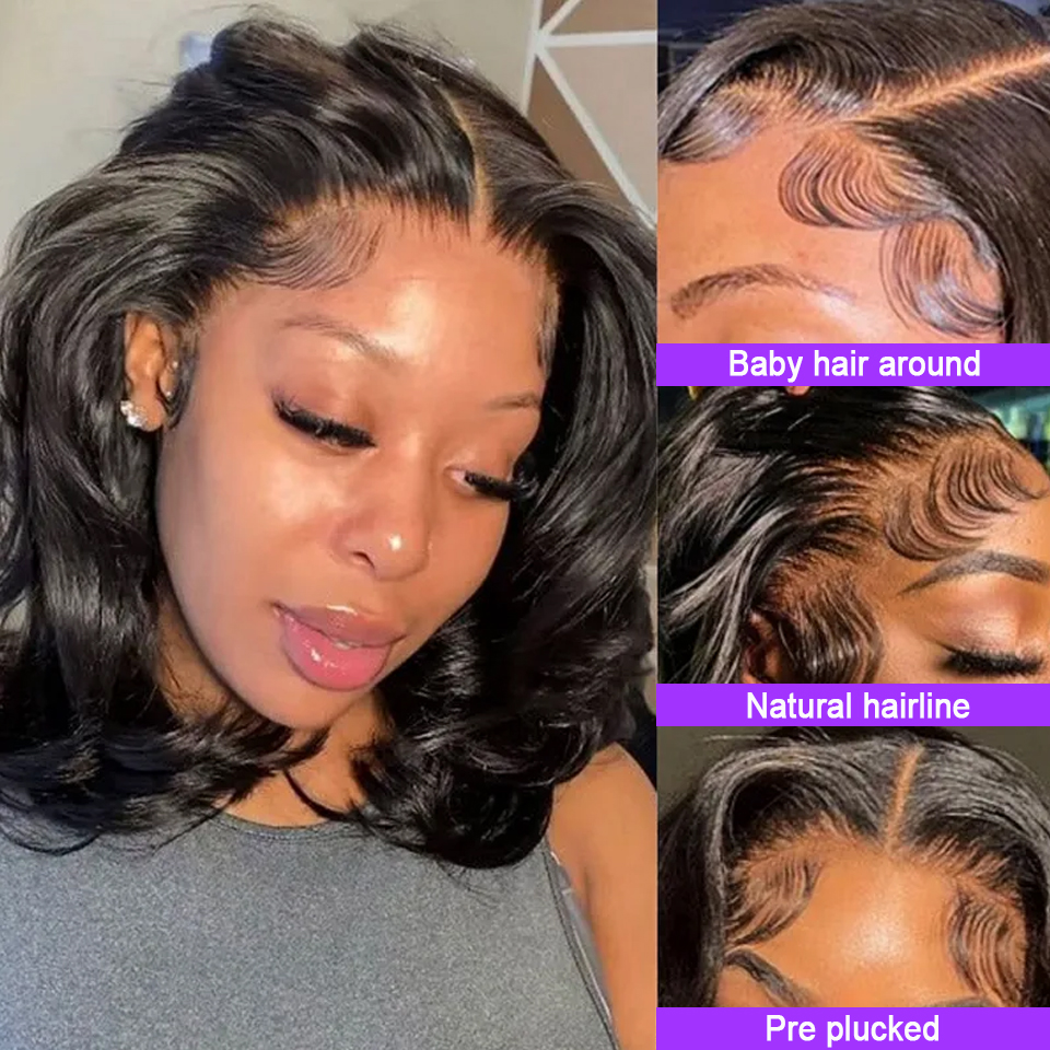Short Bob Wigs Human Hair Loos - Women'S Shoes Bobs ulasan dan harga