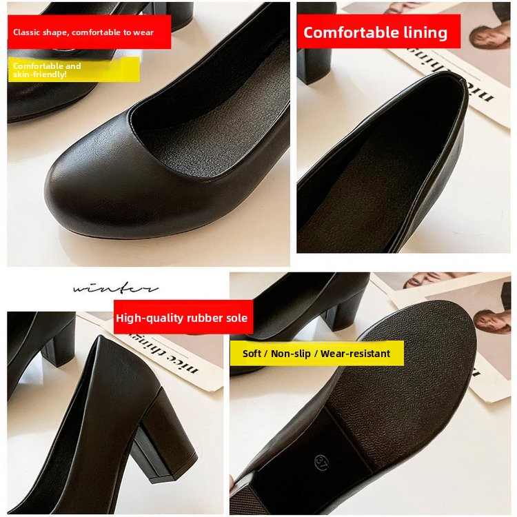Black High Heel Work Shoes for - Women'S Shoes For Standing All Day ulasan dan harga