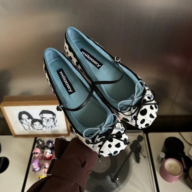 2026French Flat Bottomed Rotun - Women Shoes Casual ulasan dan harga