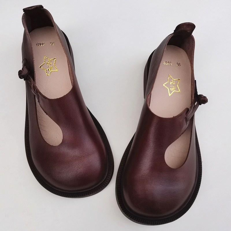 Careaymade-Genuine leather big - Women Shoes Casual ulasan dan harga