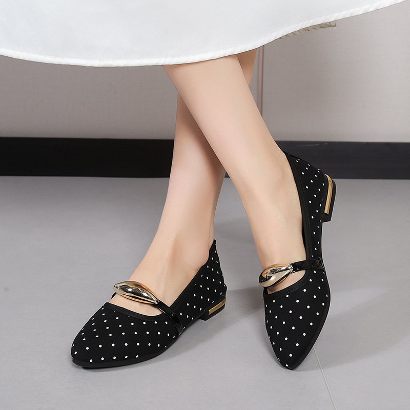 Spring and Autumn Elegant Poin - Women Shoes Casual ulasan dan harga