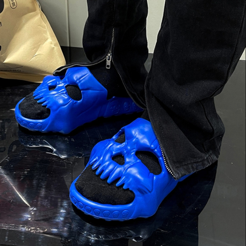 Summer Men Skull Slipper Y2k C - Women'S Shoes Cloud ulasan dan harga